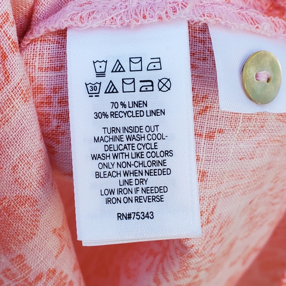 Sigrid Olsen Linen Beach Coverup Size L - Picture 6 of 6